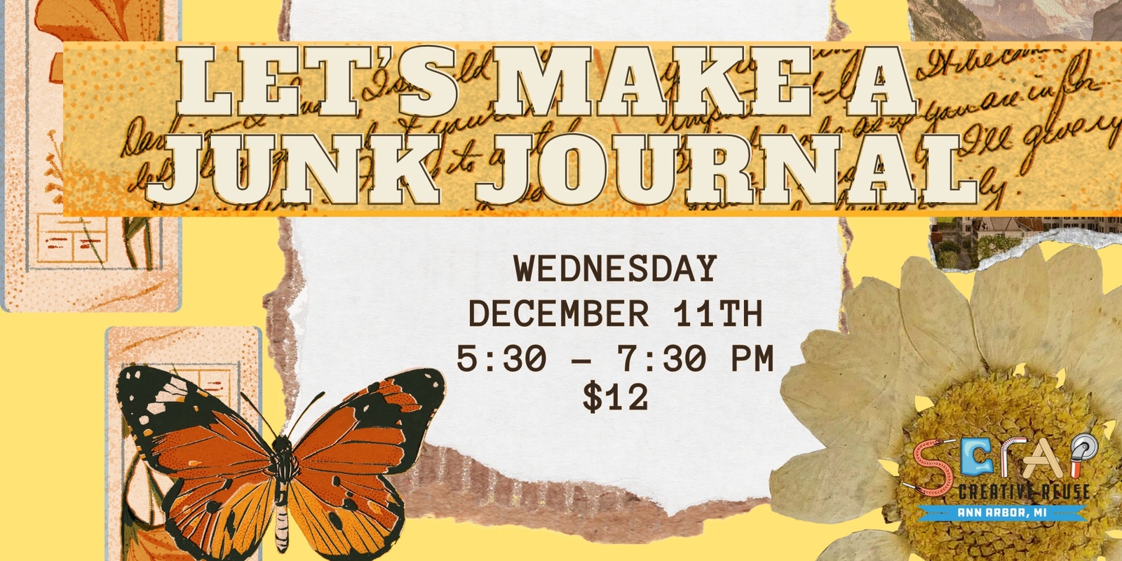 Banner image for December's Let's Make a Junk Journal