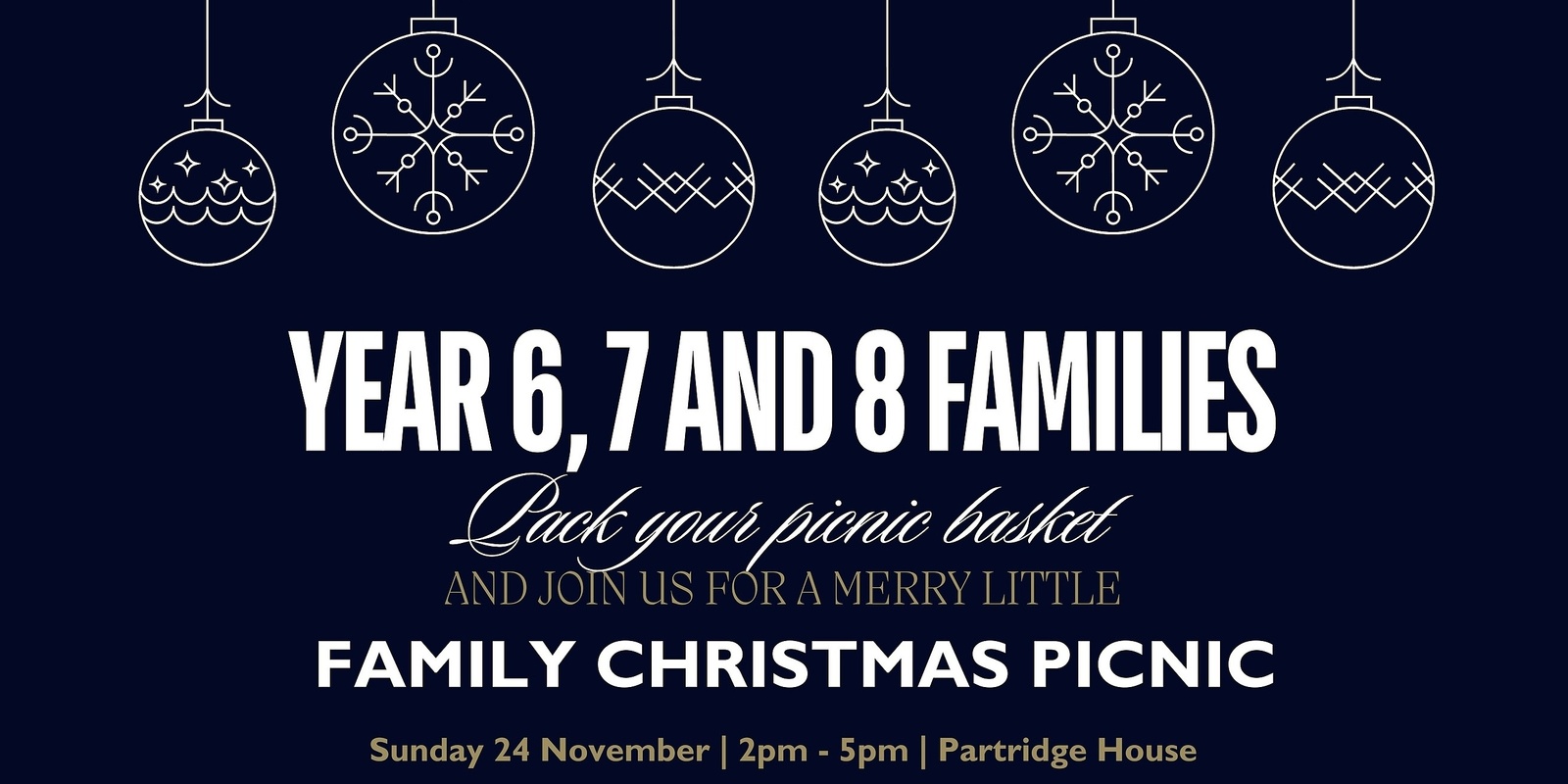 Banner image for Year 6, 7 and 8 Pulteney Families Christmas Picnic 2024