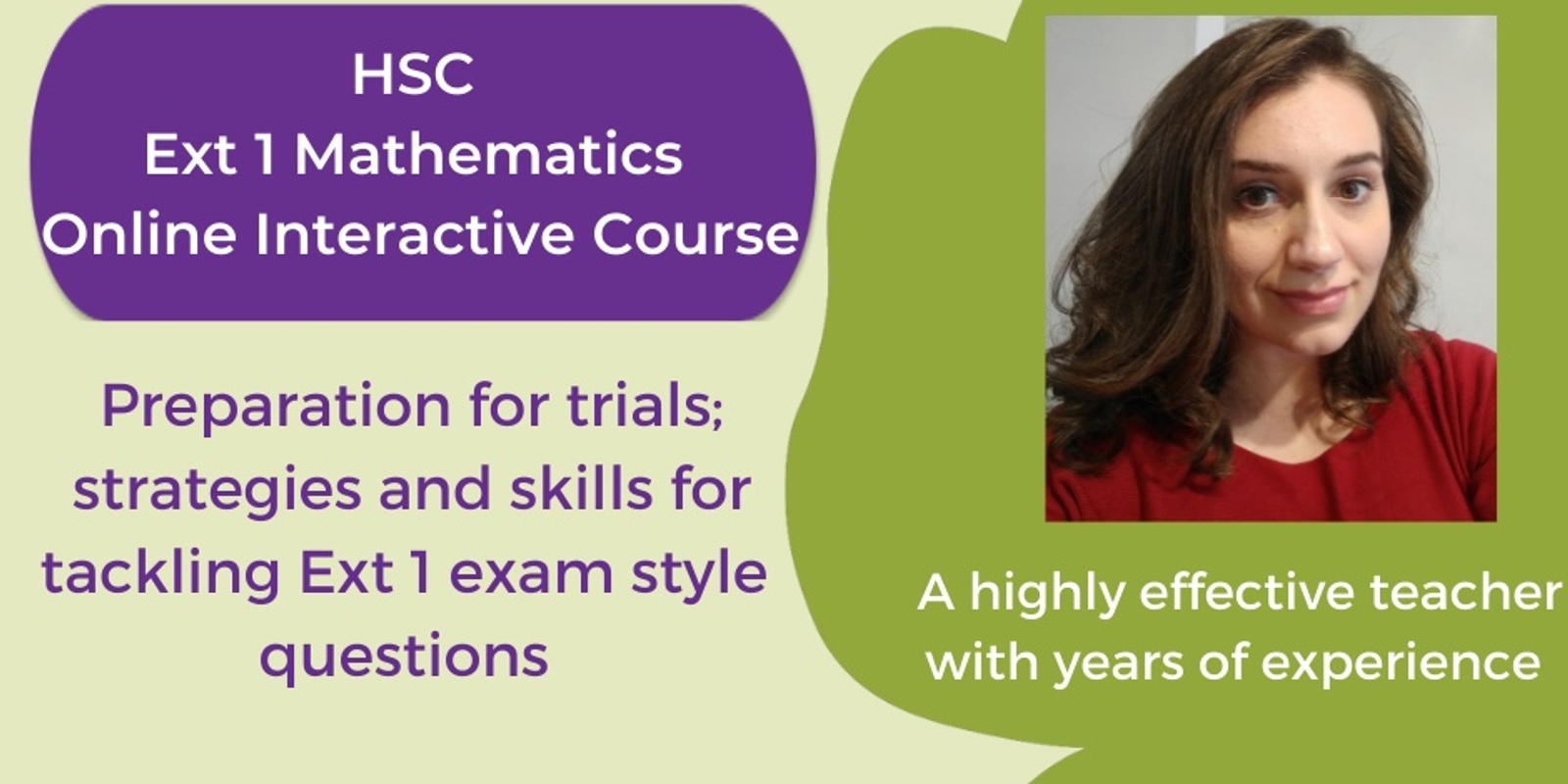 Year 12 Extension 1 Mathematics Holiday Intensive July 2023