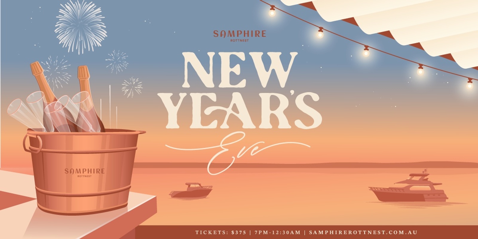 Banner image for New Year's Eve at Samphire Rottnest