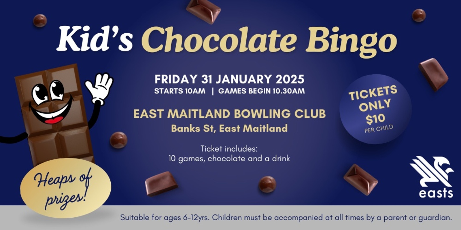 Banner image for Chocolate Bingo at East Maitland Bowling Club