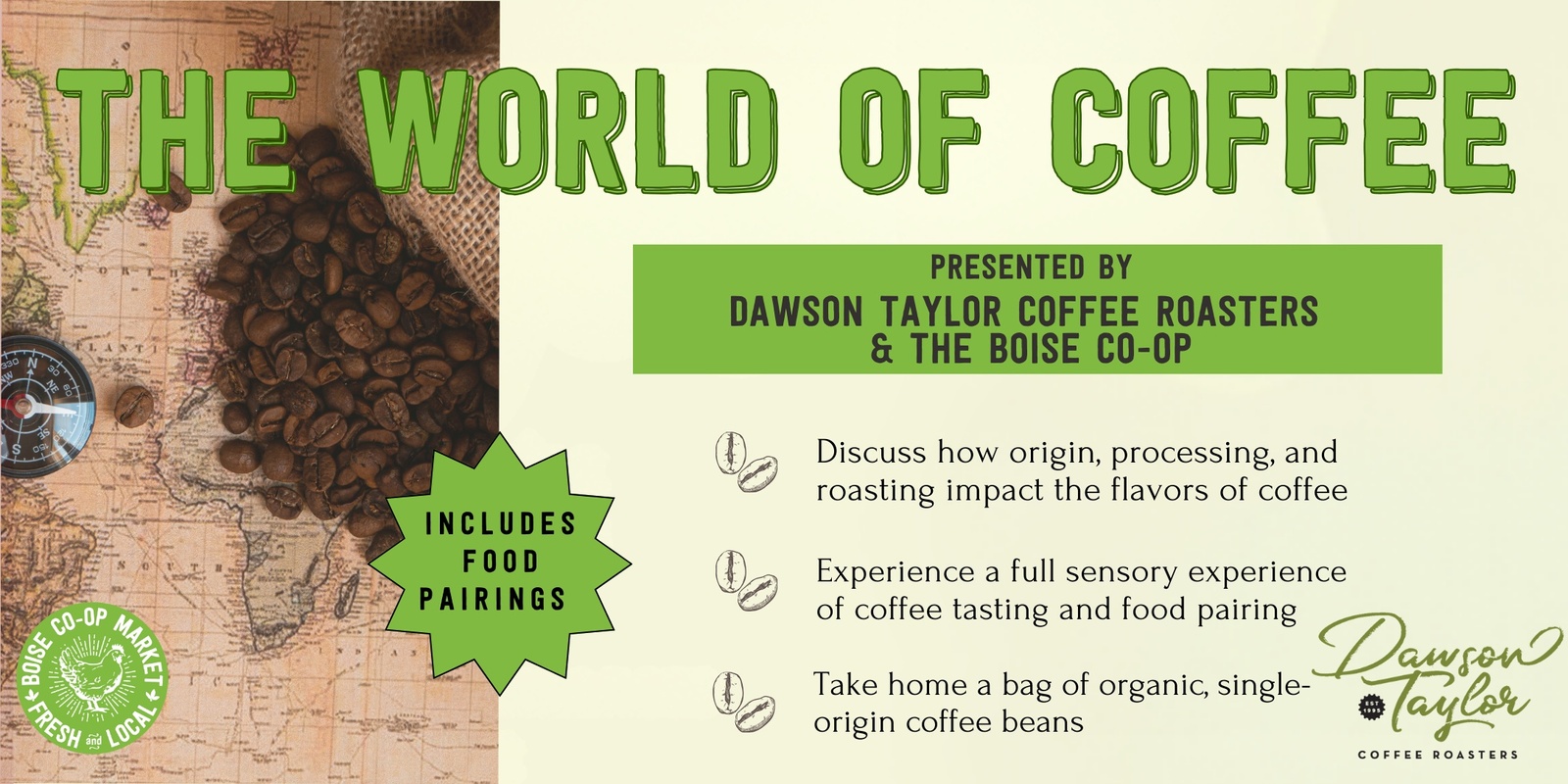 Banner image for The World of Coffee presented by Dawson Taylor at UnCorked Wine Bar