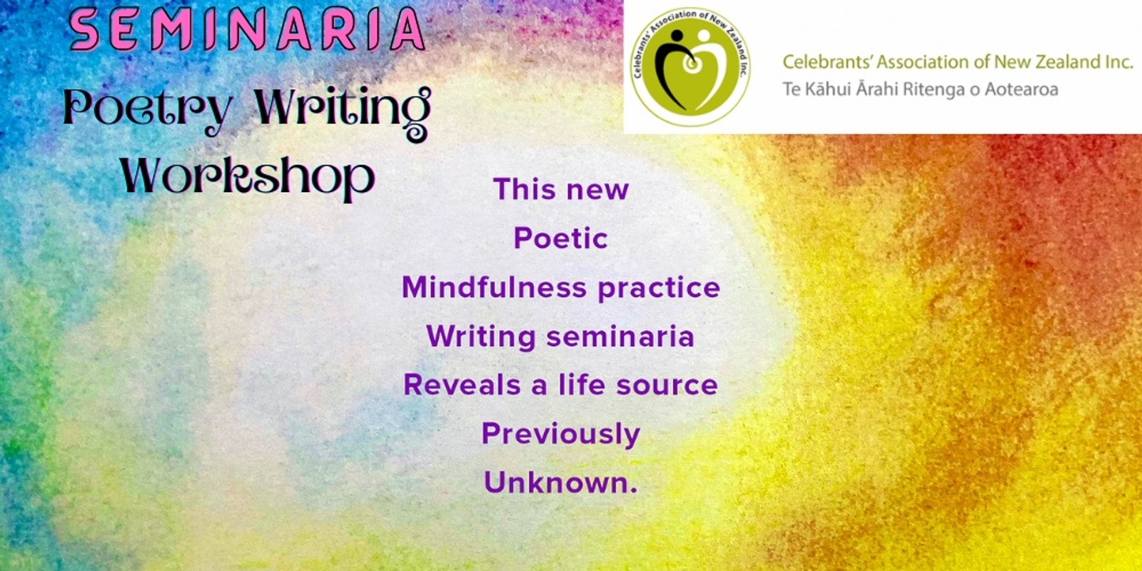 Banner image for SEMINARIA POETRY WRITING WORKSHOP with Gaylene Denford-Wood