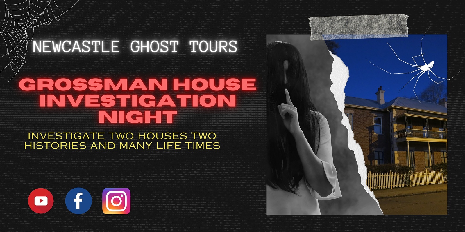 Banner image for Grossman and Brough House Paranormal Investigation Night - November 2024