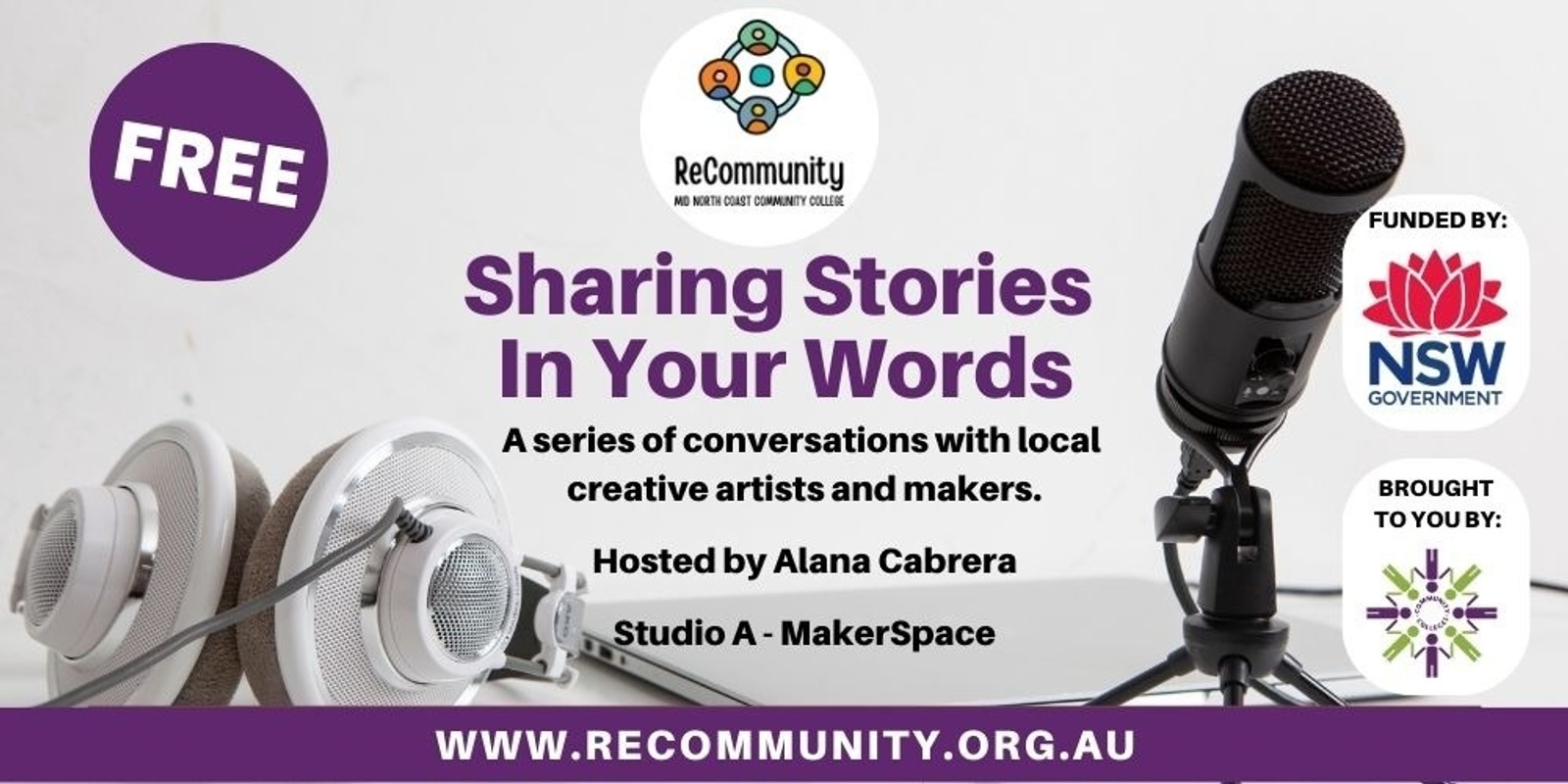 Banner image for Recording Stories - In Your Words | PORT MACQUARIE