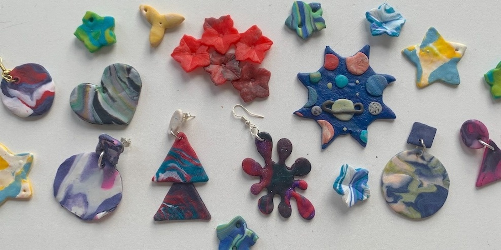Banner image for Big Bold Polymer clay Earrings with Emilie