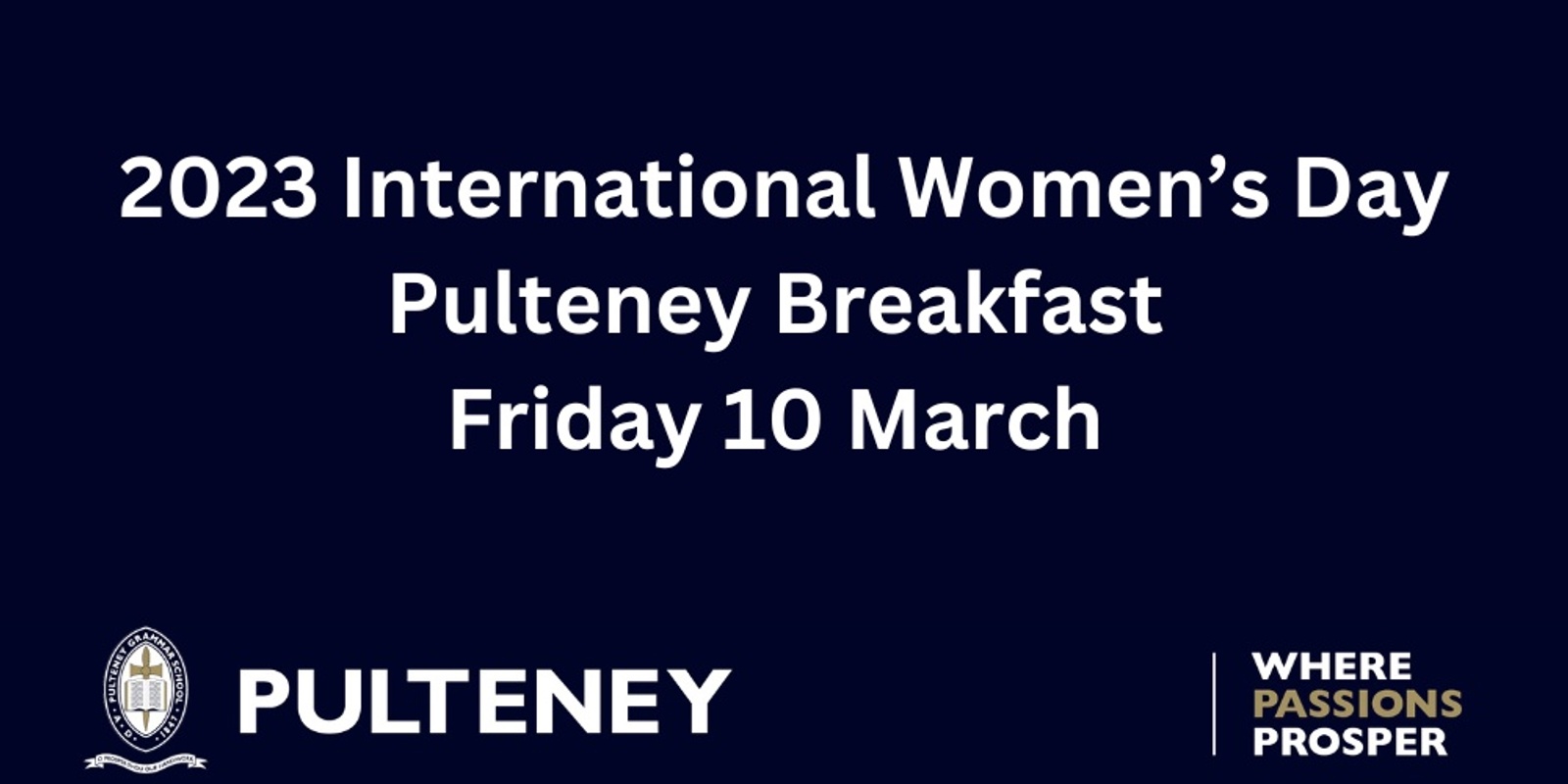 Banner image for Pulteney IWD Breakfast
