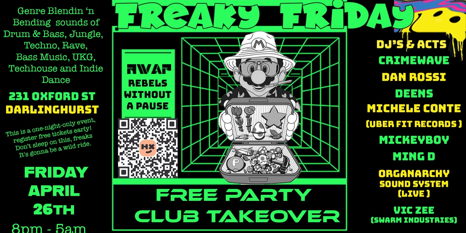 Banner image for Freaky Friday - Free Party Club Take Over 