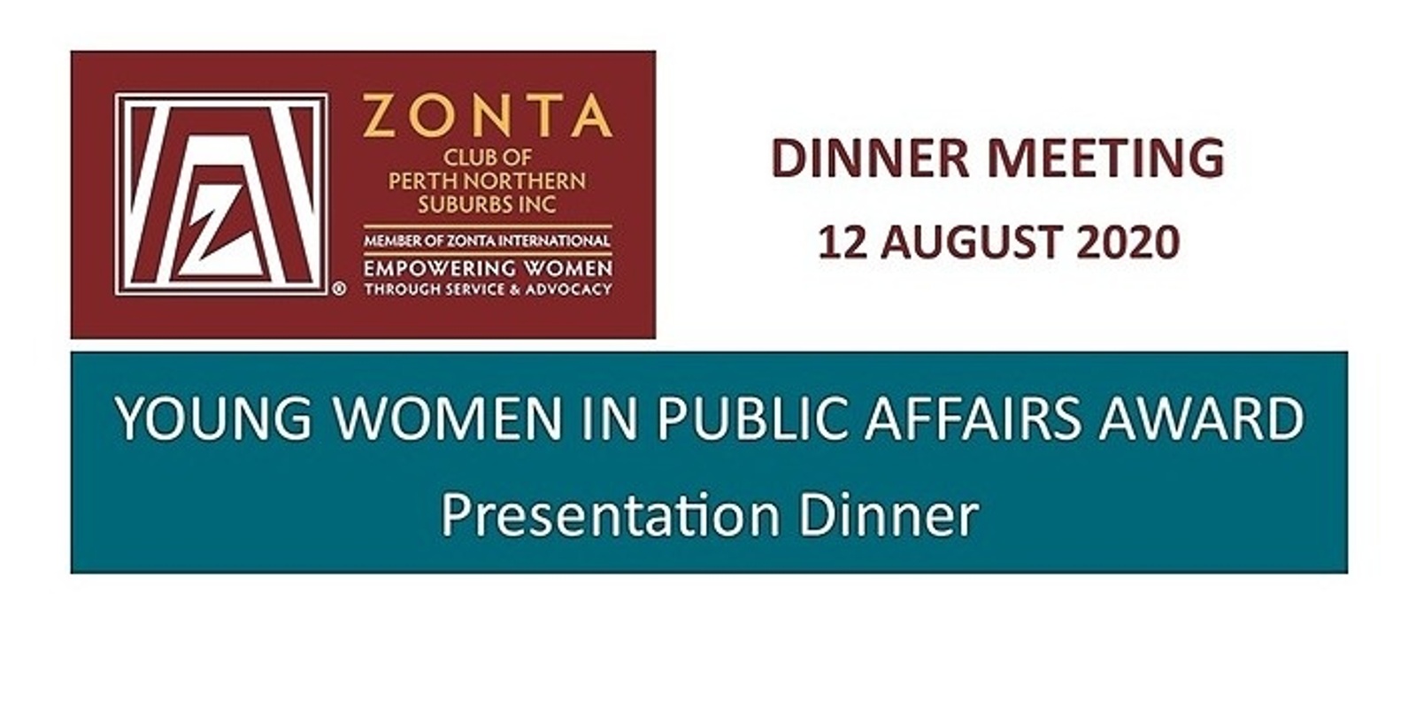 Banner image for Young Women in Public Affairs Award Presentation Dinner