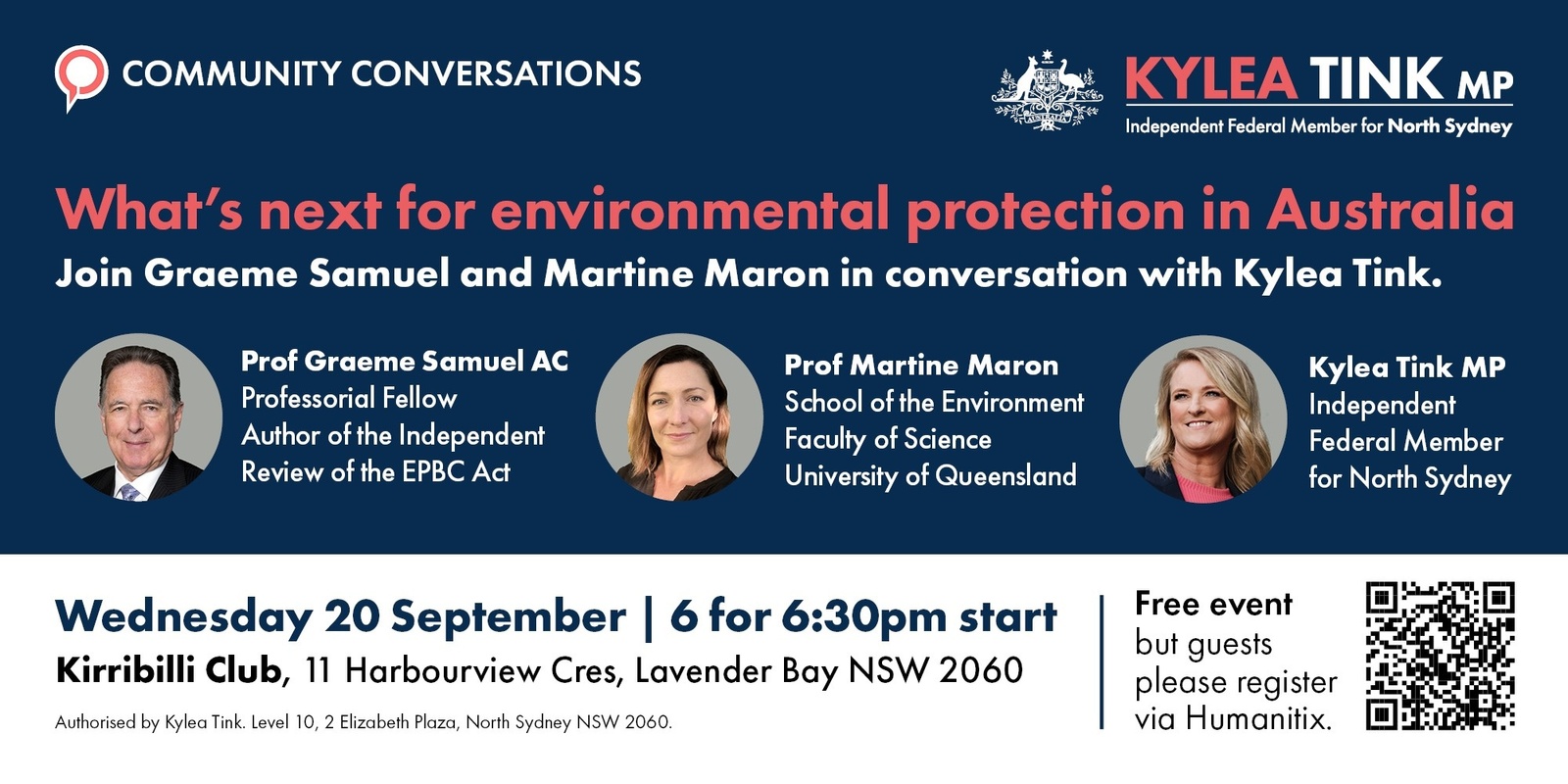 Banner image for Environmental Protection Forum with Graeme Samuel AC