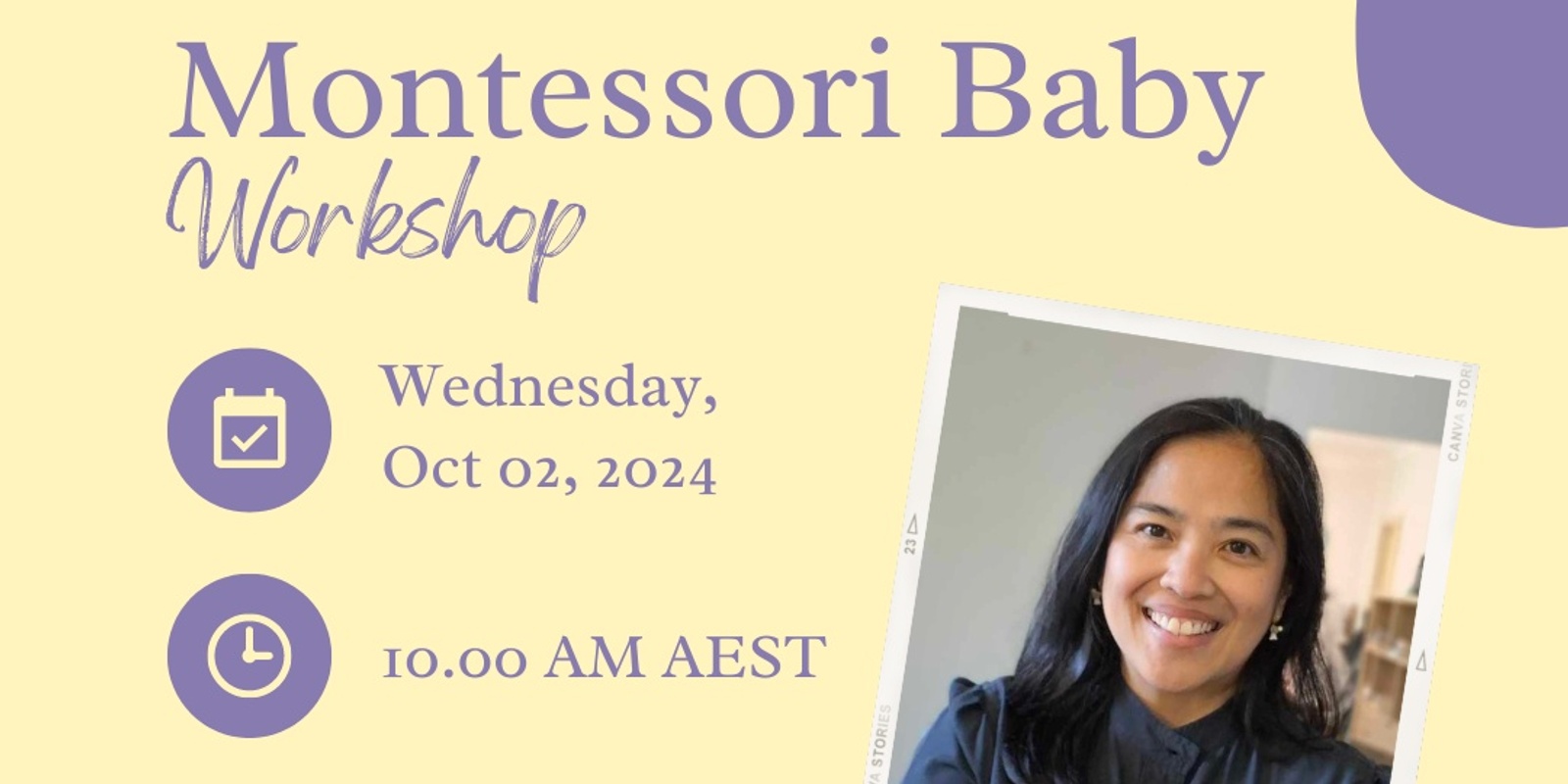 Banner image for Montessori Baby Workshop