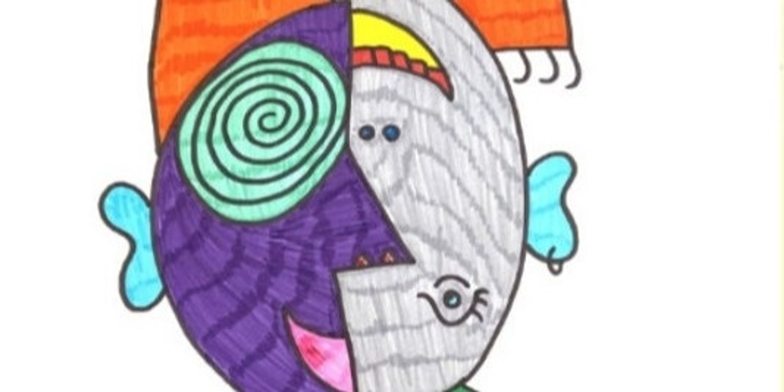 Banner image for French immersion with Picasso- inspired Self Portrait – kids workshop (6 to 10 years old)