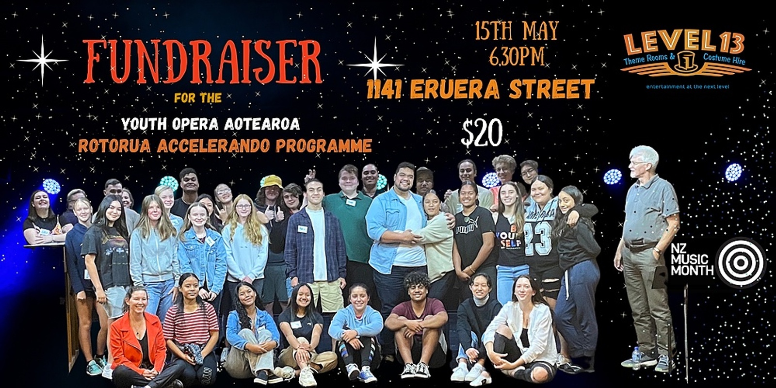 Banner image for Fundraiser: Youth Opera Aotearoa Rotorua Accelerando Programme 2021