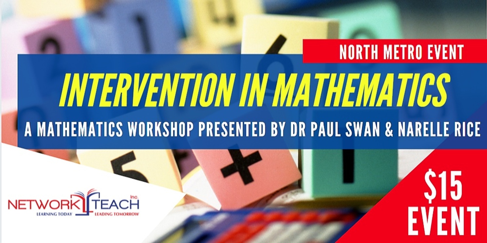 Banner image for Intervention in Mathematics Workshop (North Metro)