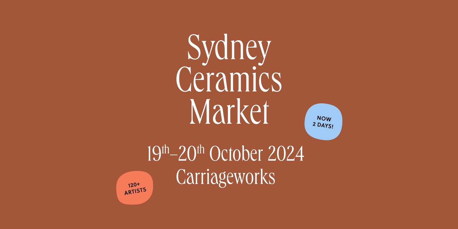 Banner image for Sydney Ceramics Market 2024