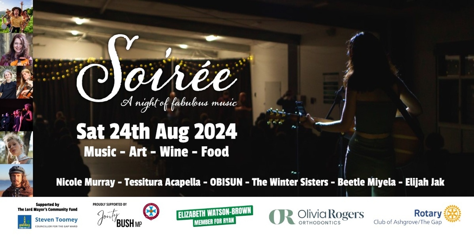 Banner image for Soirée, a night of fabulous music, 2024