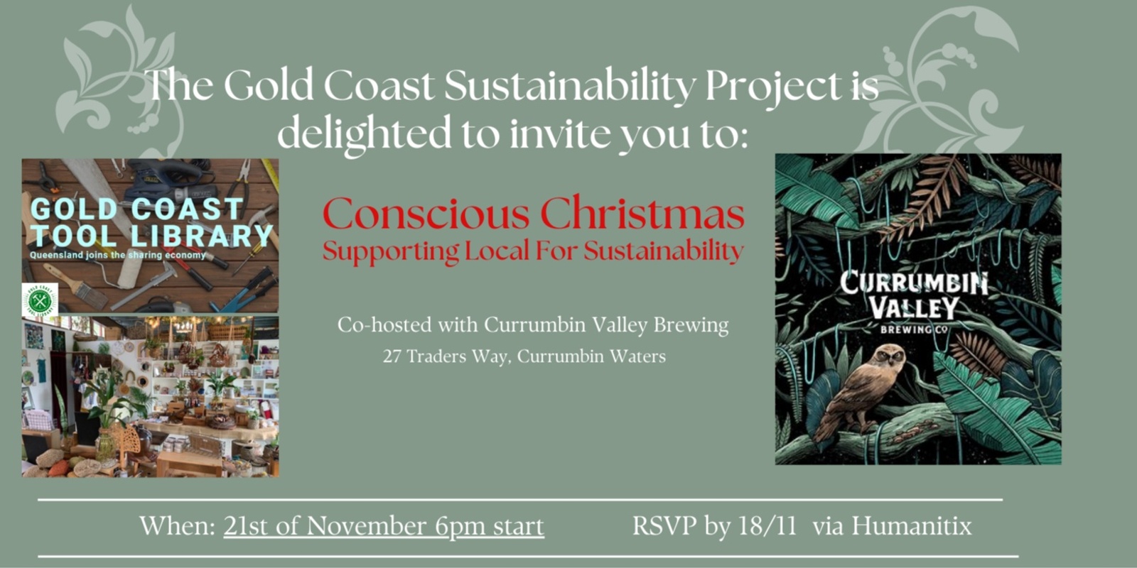 Banner image for GC Sustainability Project EOY Party - Conscious Christmas : Supporting Local for Sustainability