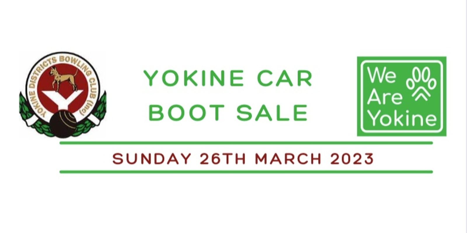 Banner image for Yokine Car Boot Sale March 2023  - Seller Registration