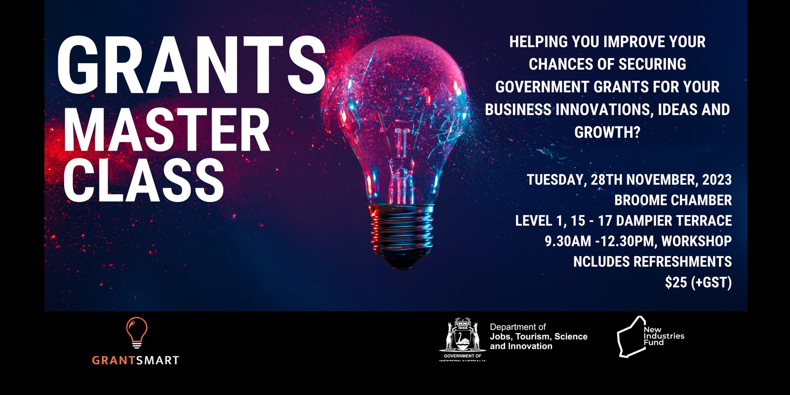 Banner image for REGIONAL GOVERNMENT GRANTS MASTERCLASS SERIES - BROOME