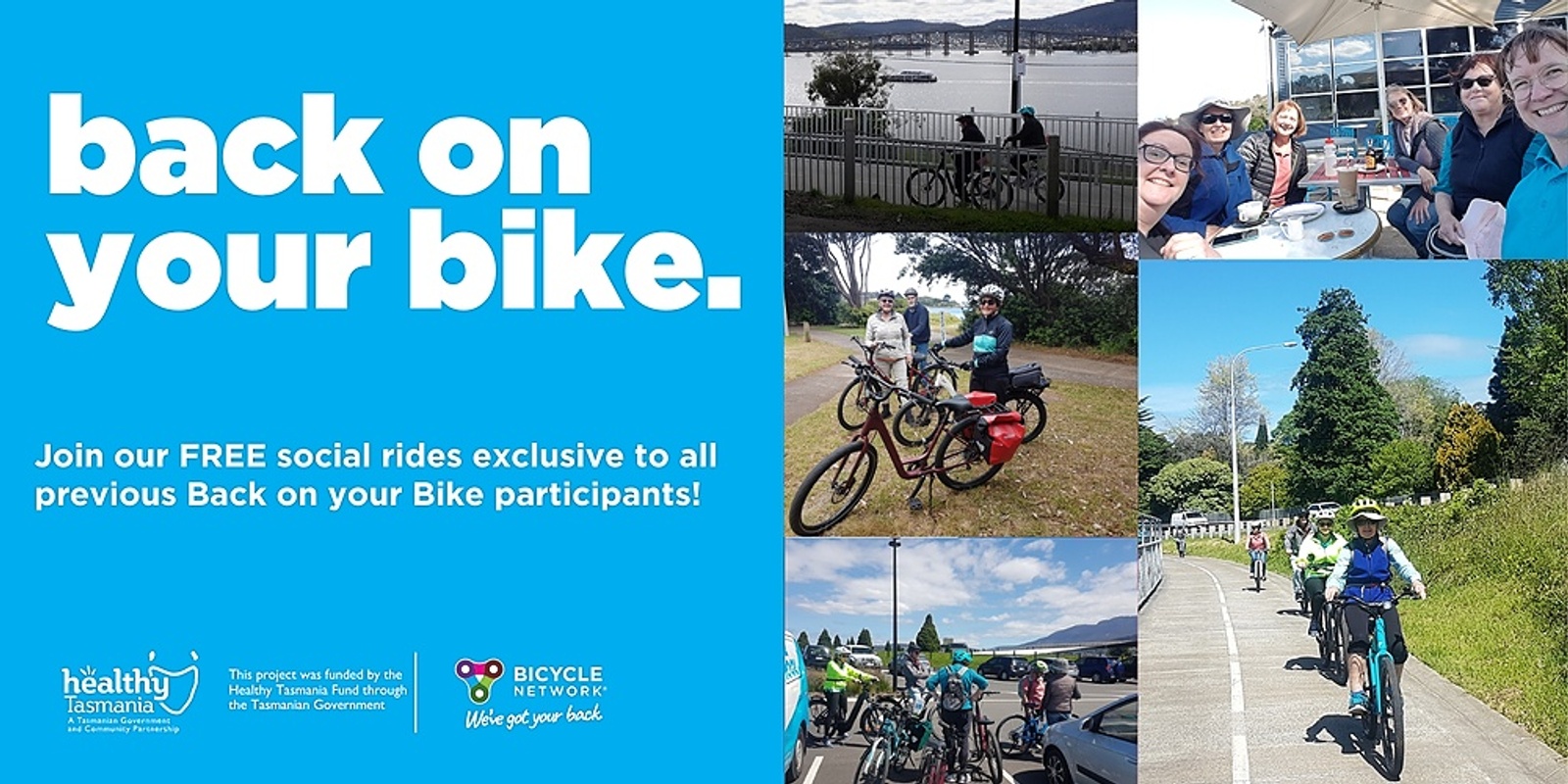 Back on your Bike | Social Ride | Montagu Bay - Lindisfarne