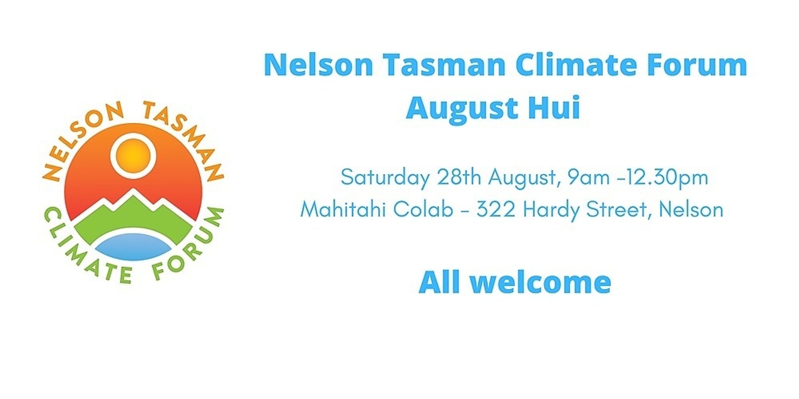 Banner image for Nelson Tasman Climate Forum August Hui