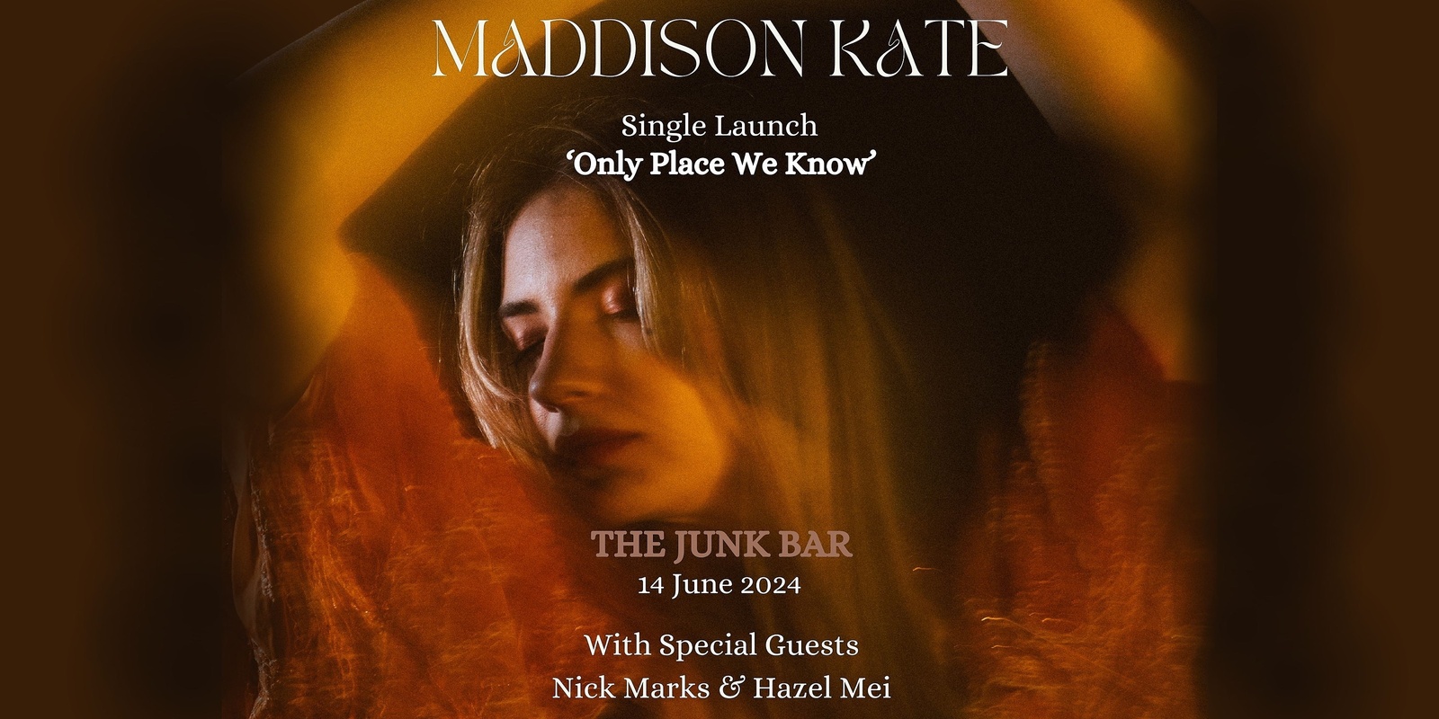 Banner image for Maddison Kate 'Only Place We Know' Single Launch 