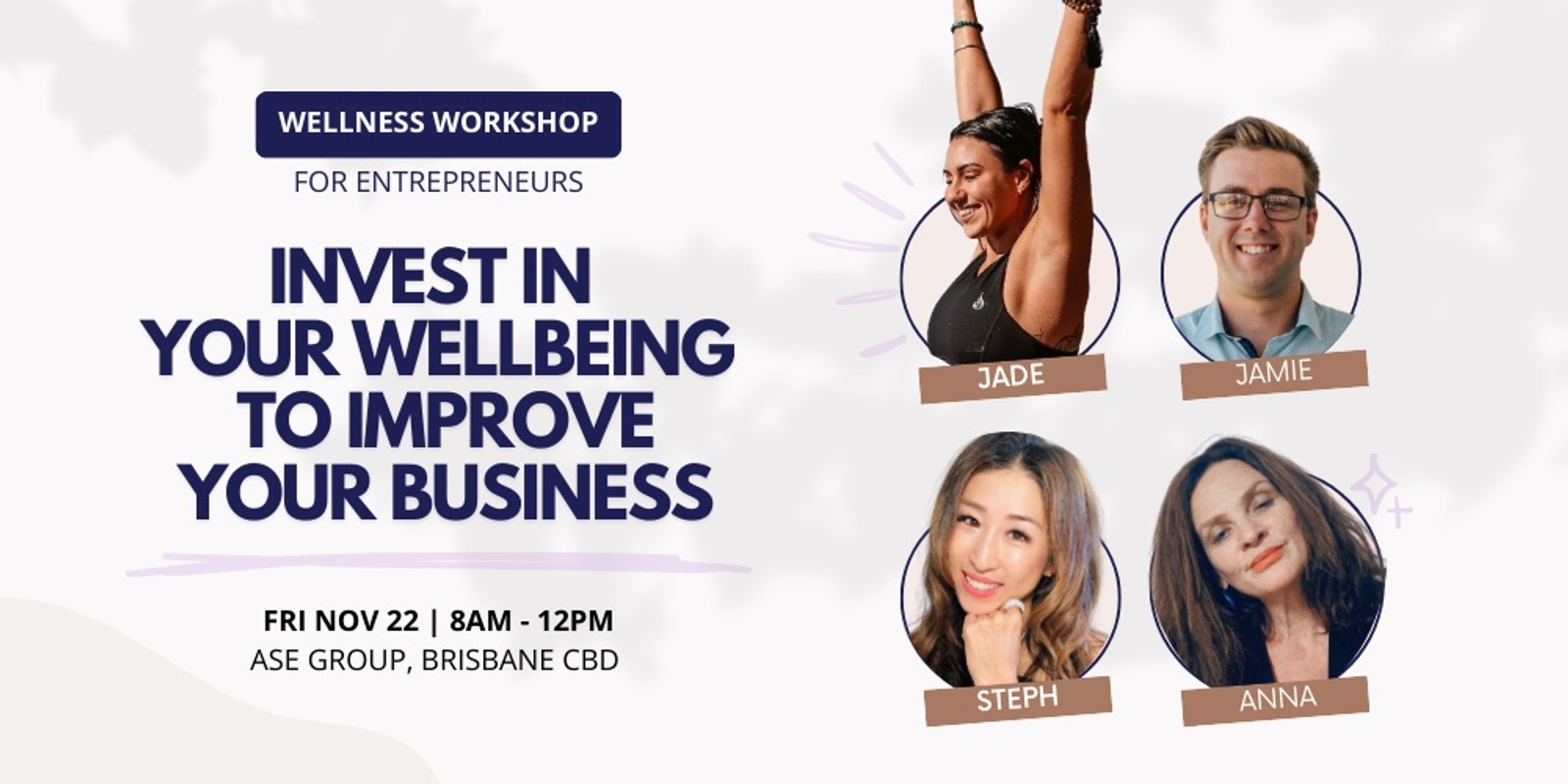 Banner image for Wellness Workshop for Entrepreneurs | Invest in Your Wellbeing to Improve Your Business