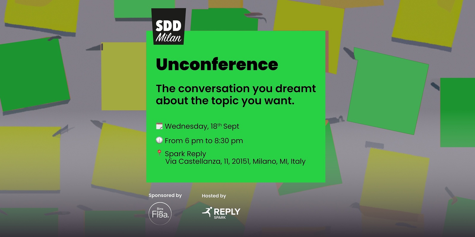 Banner image for SDD #46 - Unconference @Spark Reply