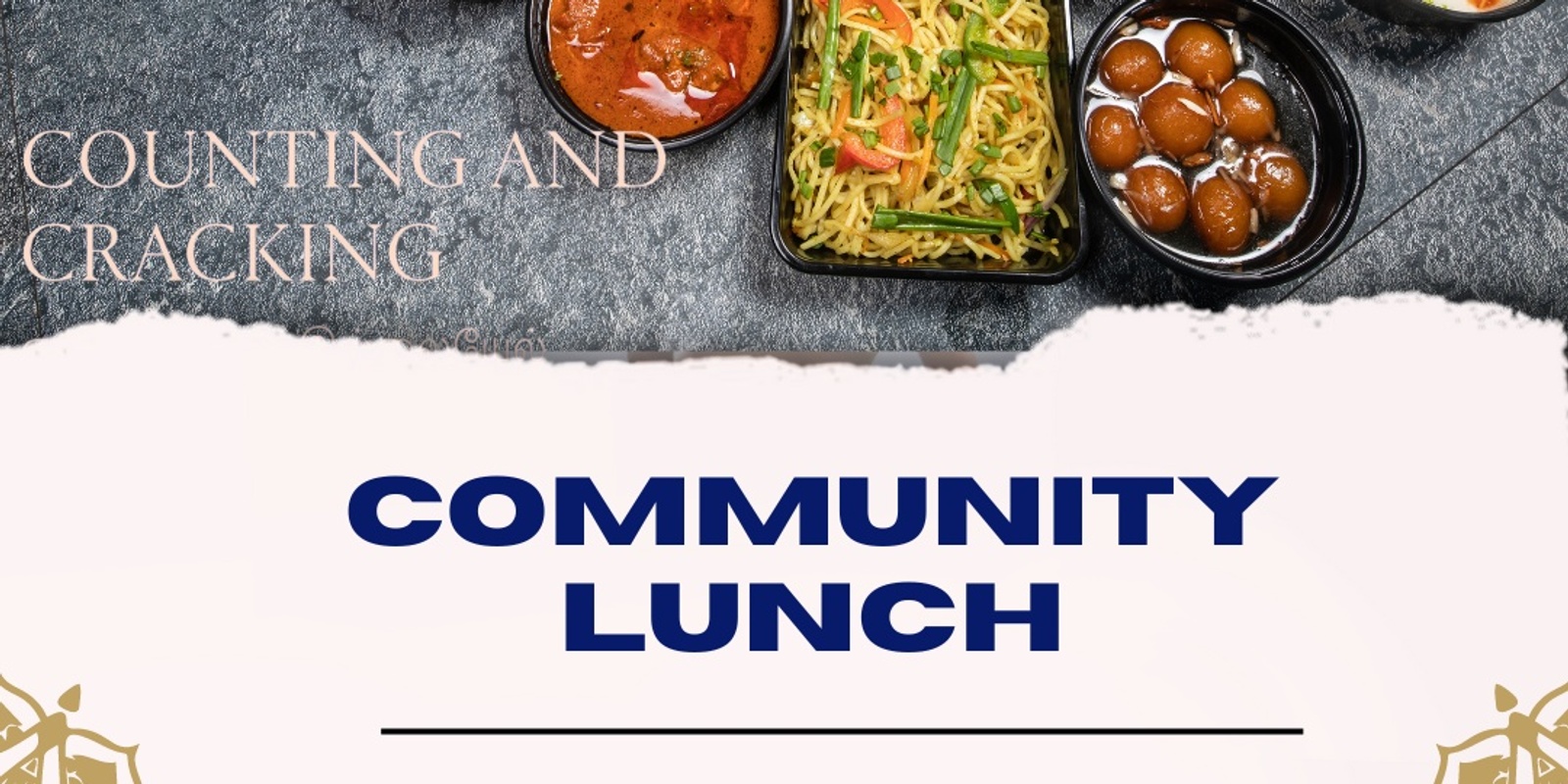 Banner image for Counting and Cracking + SAARI: The Community Lunch