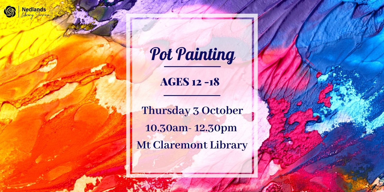 Banner image for September/October School Holidays: Pot Painting