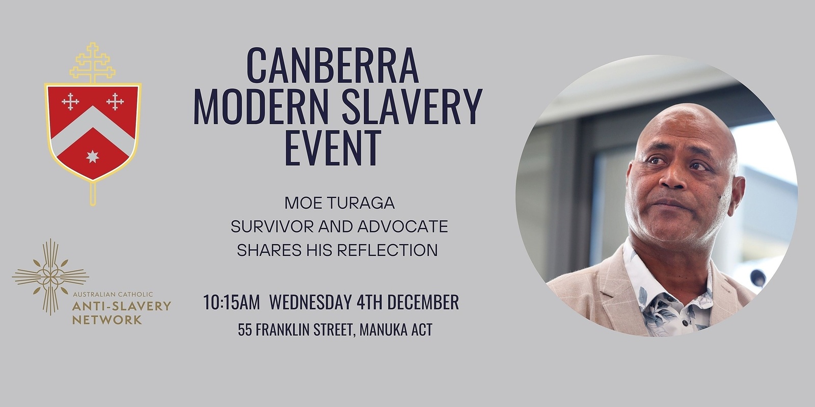 Banner image for Canberra modern slavery event