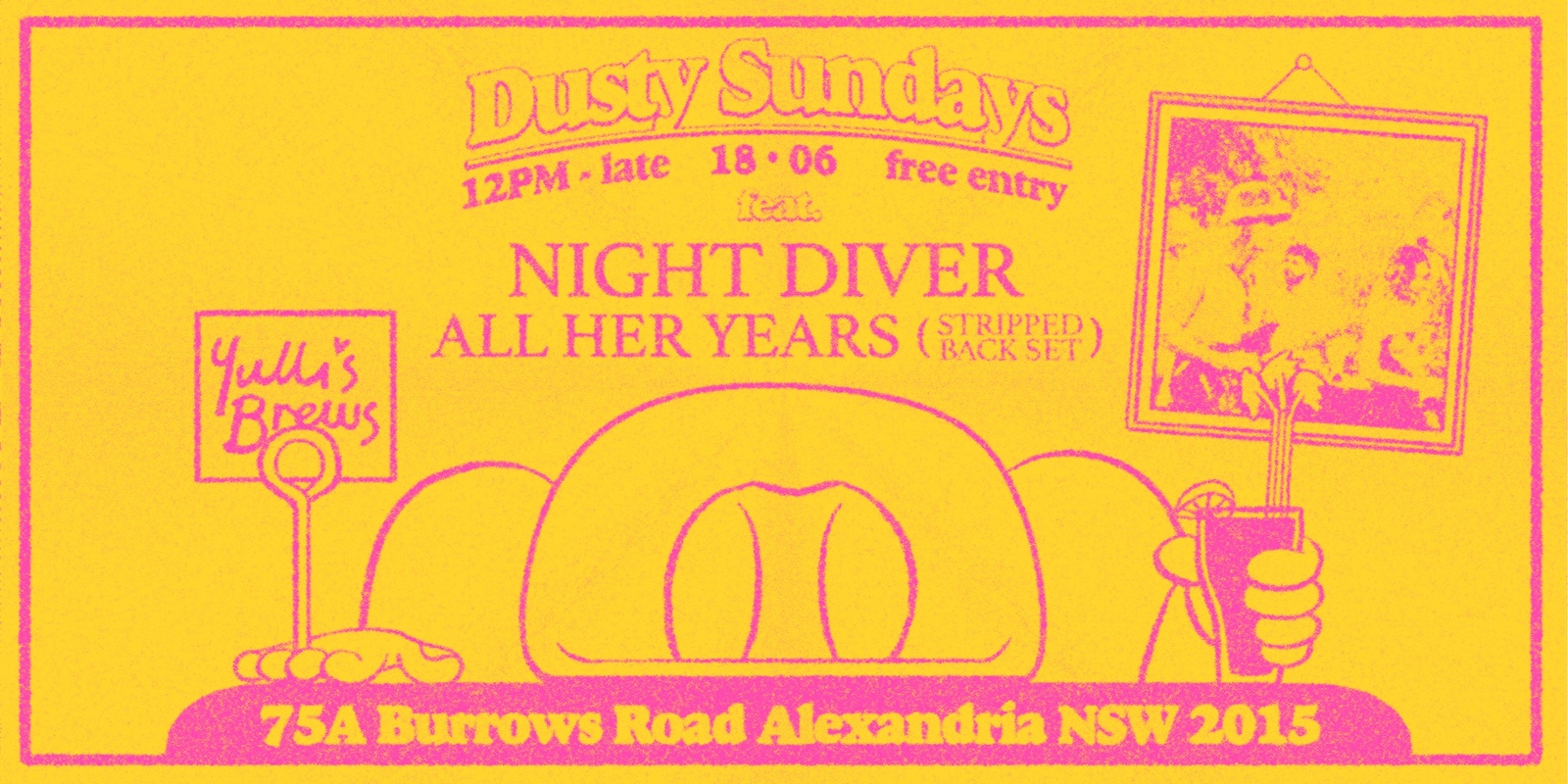 Banner image for DUSTY SUNDAYS - NIGHT DIVER & FRIENDS