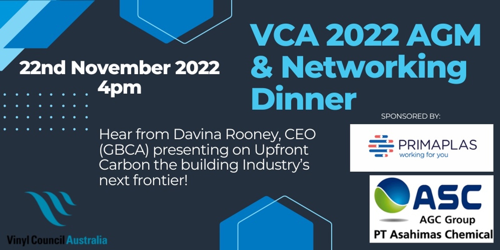 Banner image for VCA 2022 Annual General Meeting & Networking Dinner