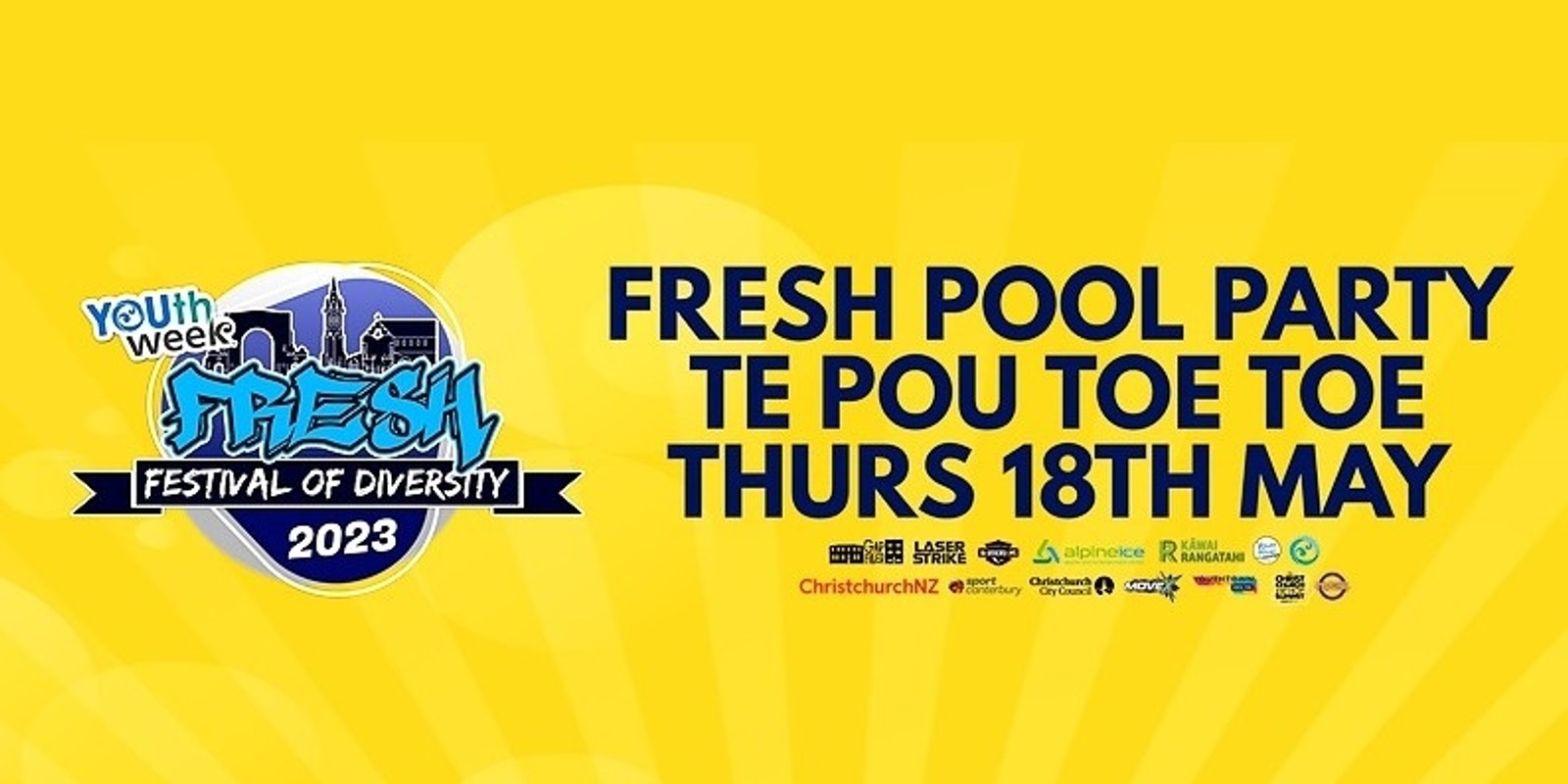 Banner image for FRESH Pool Party (Te Pou Toe Toe) - YCD Youth Week