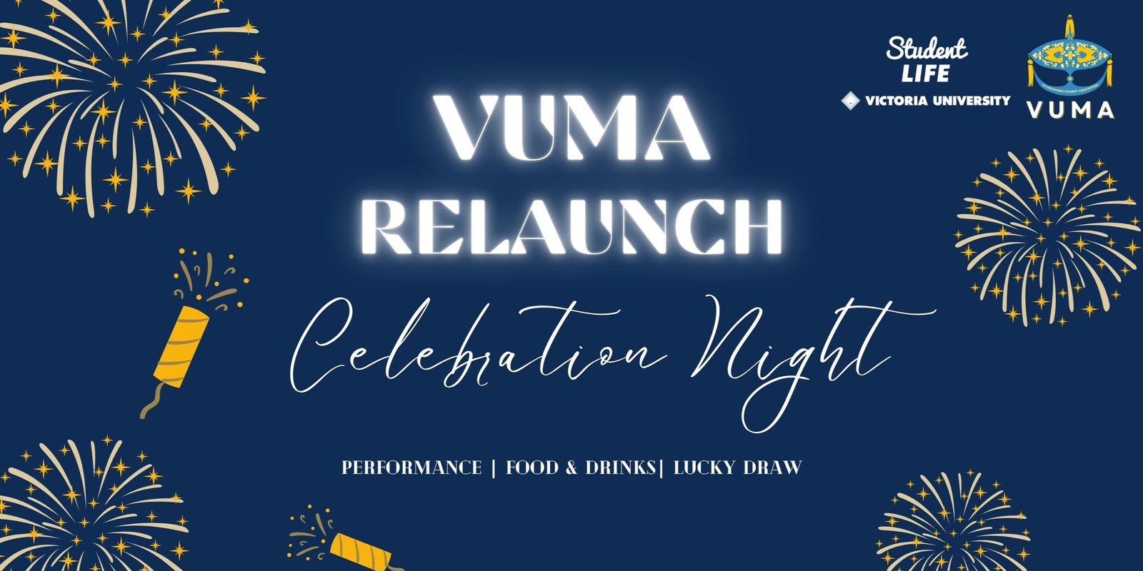 Banner image for VUMA Relaunch Celebration Night