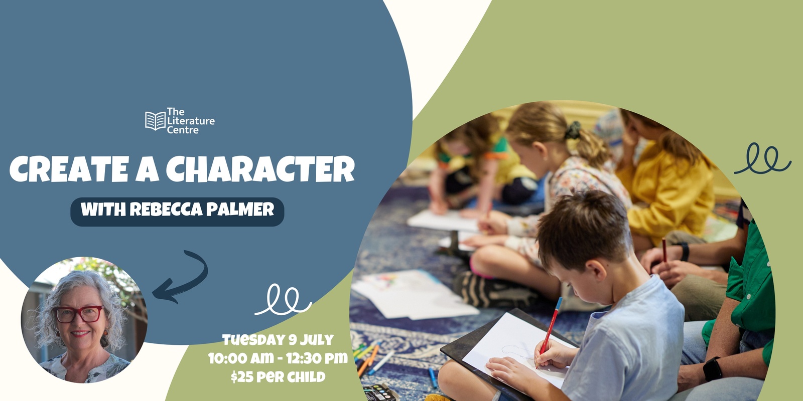 Banner image for Create a Character with Author/Illustrator Rebecca Palmer