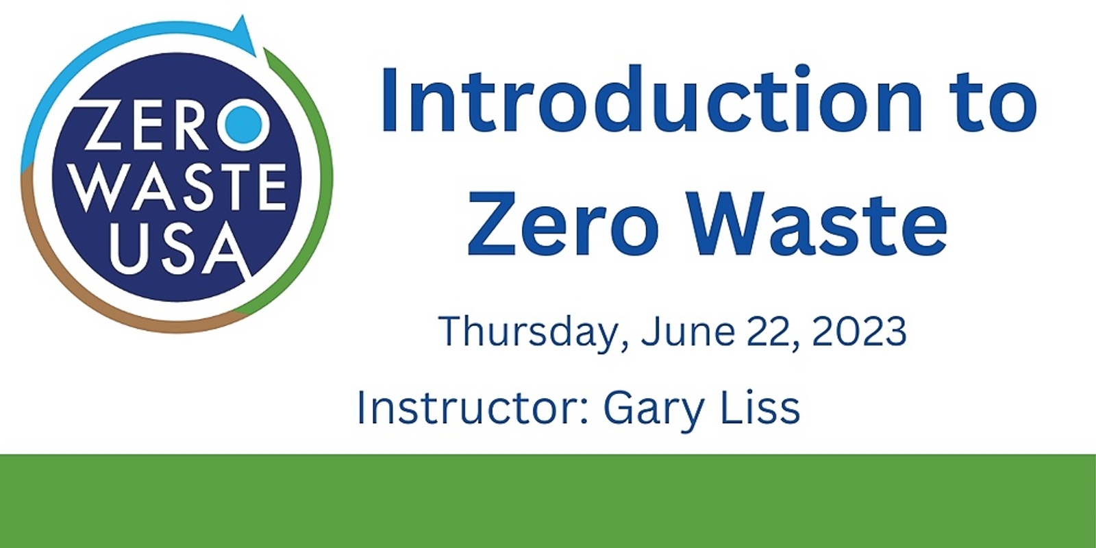 Introduction to Zero Waste-June