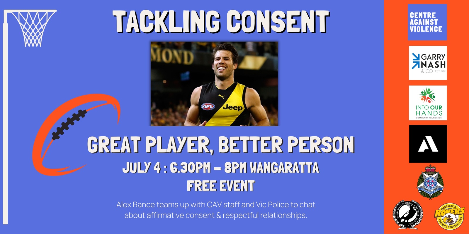 Banner image for TACKLING CONSENT - Wangaratta