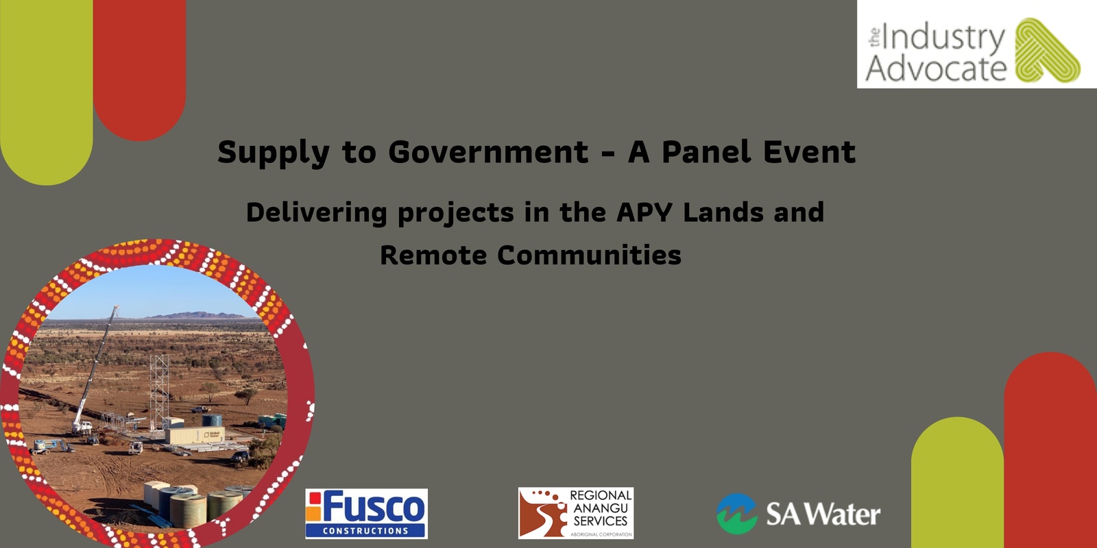 Banner image for Supply to Government - A Panel Event on delivering projects in the APY Lands and Remote Communities