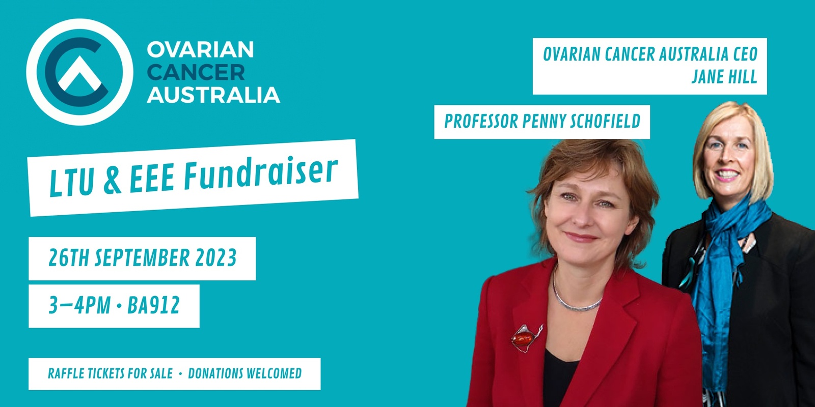 Banner image for LTU & EEE Fundraiser for Ovarian Cancer Australia