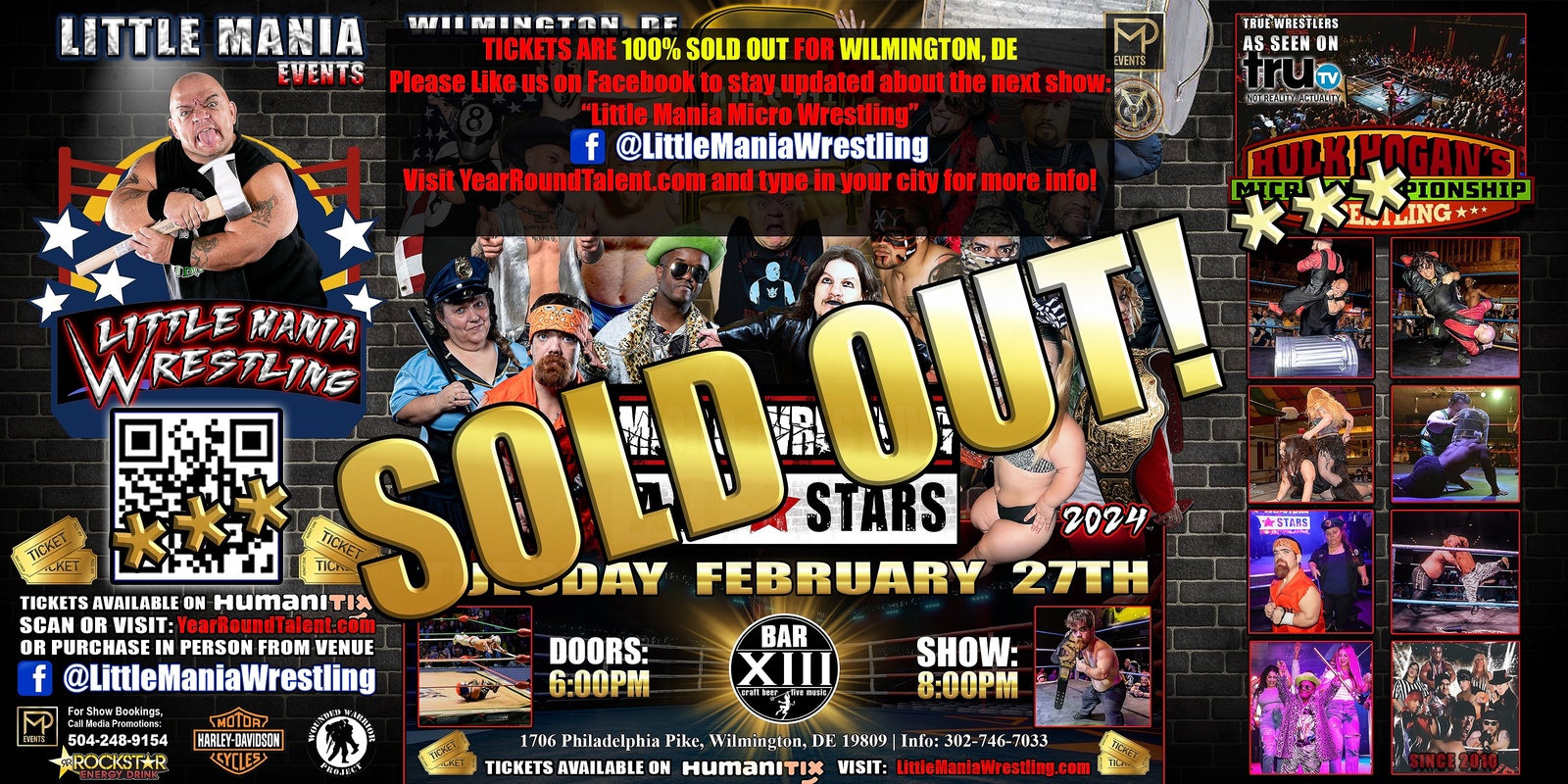 Banner image for Wilmington, DE - Micro-Wrestling All * Stars: Little Mania Rips Through the Ring!