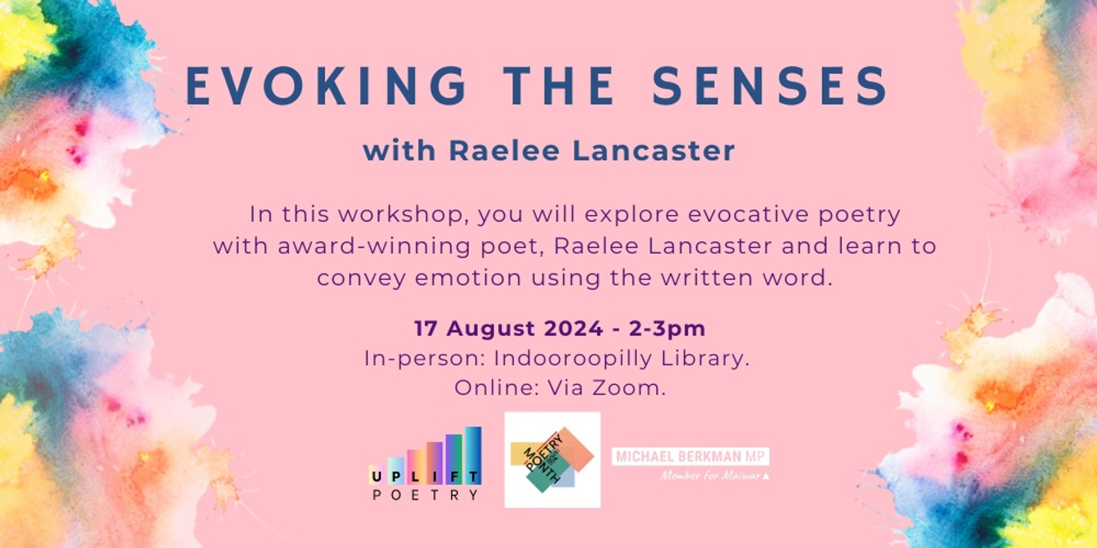 Banner image for Evoking the Senses with Raelee Lancaster