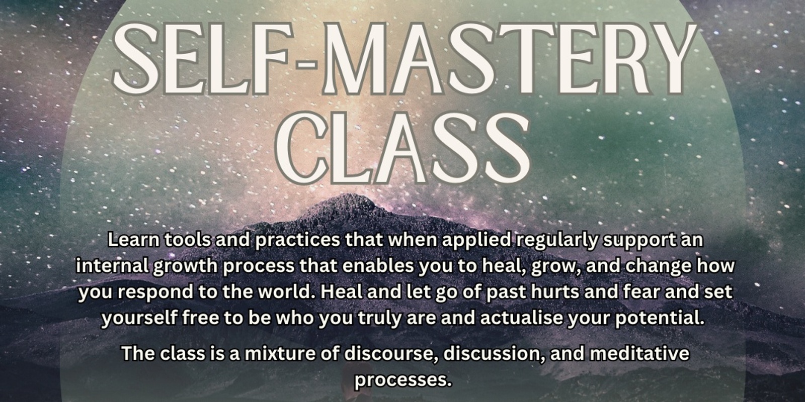 Banner image for Self-Mastery Class