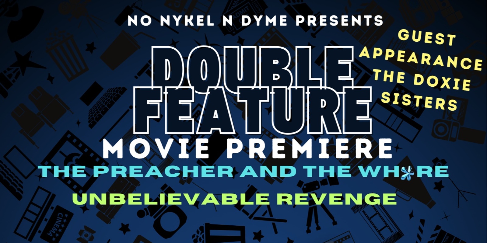 Banner image for Double Feature Movie Premiere (The Doxie Sisters)