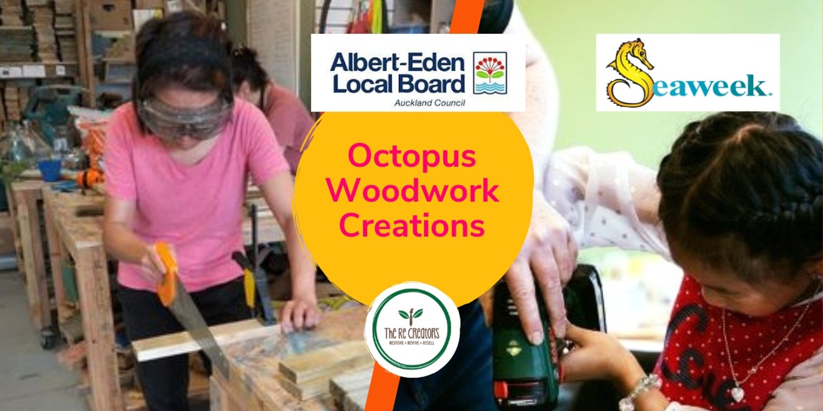 Banner image for Octopus Woodwork Creations, Gribblehirst Hub, Sat 9 Mar 1pm-2.30pm