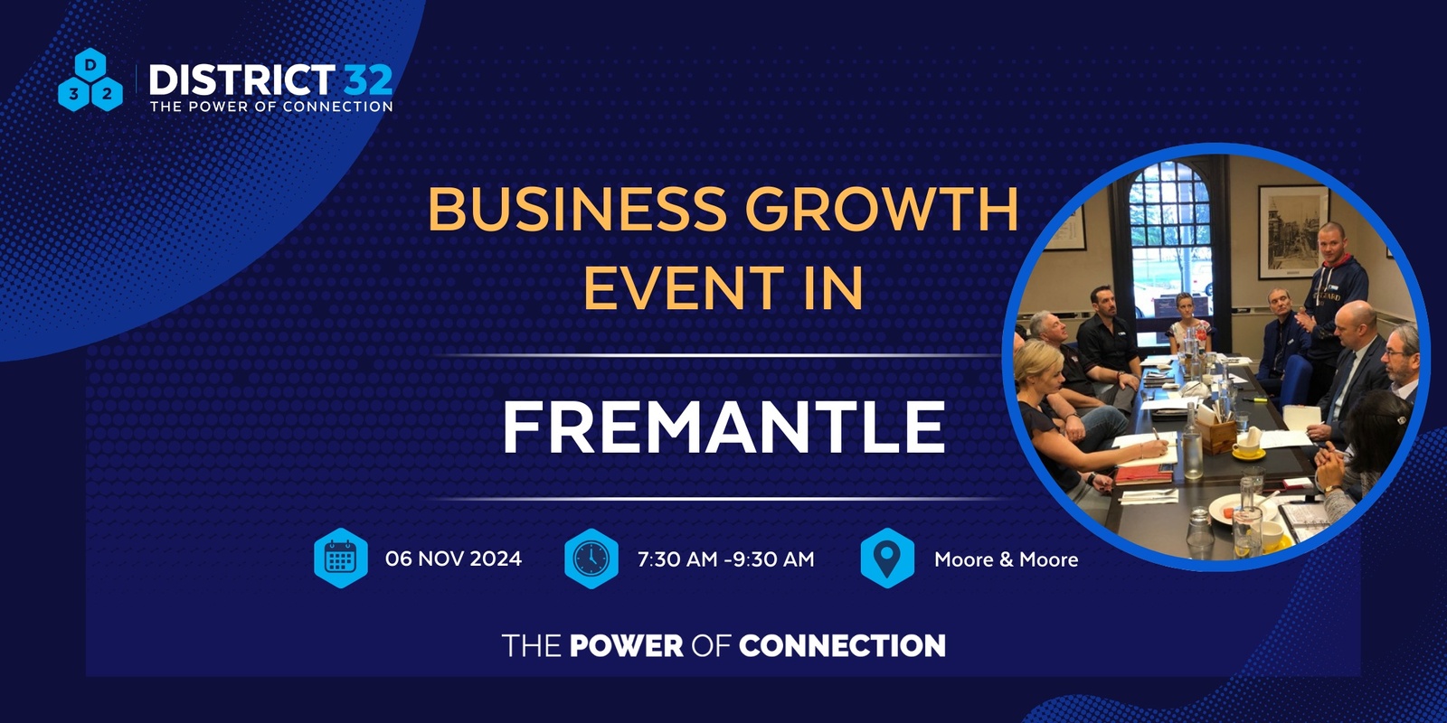 Banner image for District32 Business Networking Perth – Fremantle - Wed 06 Nov