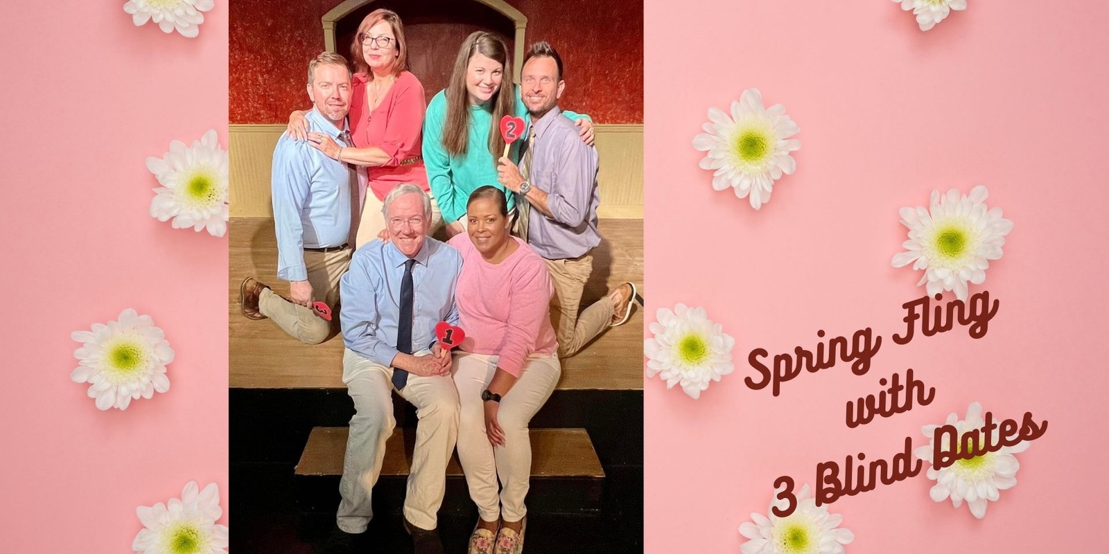 Banner image for Spring Fling with 3 Blind Dates – an Unscripted Romantic Comedy