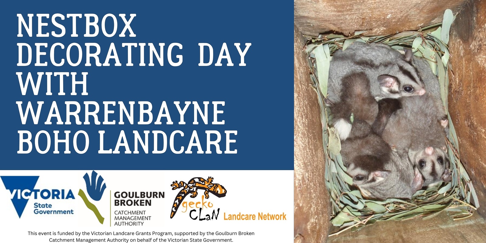 Banner image for Nestbox build and decorating with Warrenbayne Boho Landcare