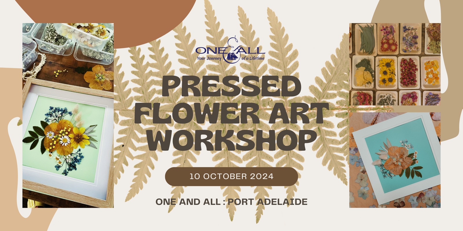 Banner image for Pressed Flower Art Workshop on the One and All