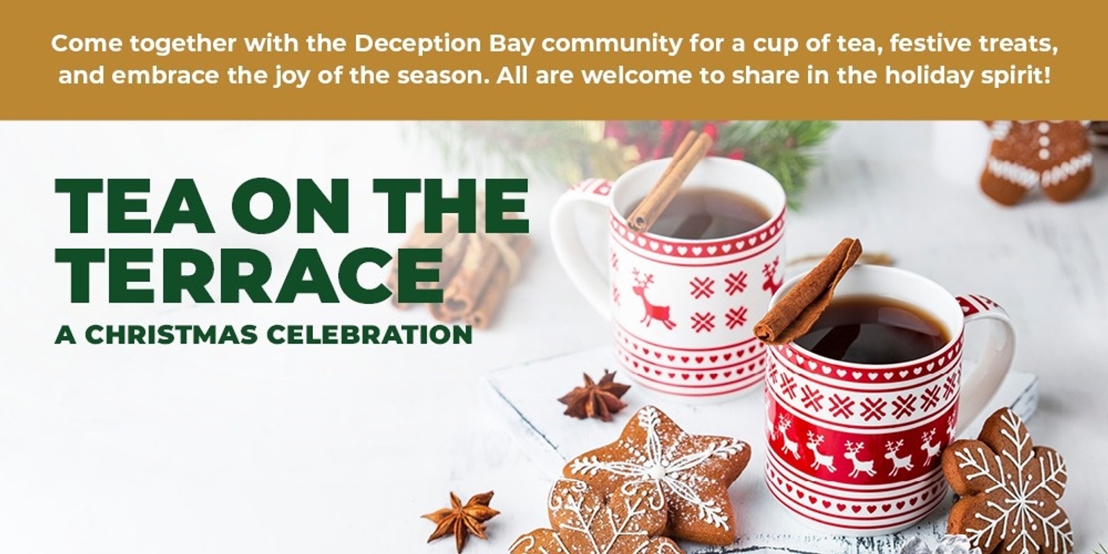 Banner image for Tea on the Terrace: A Christmas Celebration